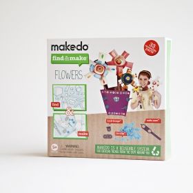 Комплект за сглобяване на цветя, Makedo, 33 части